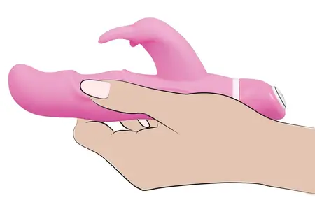 Sweet Smile Magic-Minis G-Bunny Compact Dual-Motor Intimate Massager, Pink