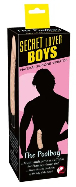 You2Toys Poolboy Silikonski vibrator 21 cm, više brzina, prirodna boja