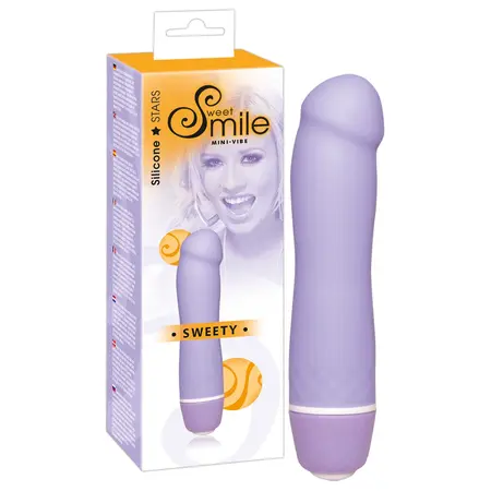 Sweet Smile Sweety Ljubičasti intimni vibrirajući uređaj 7 režima 12.4 cm