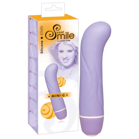 Sweet Smile Mini-G Kompaktni vibrator Ljubičasti Silikon 12.4cm