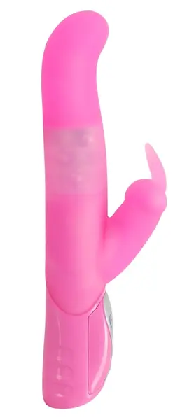 Smile Pearl Bunny Pink Rotating Silicone Intimate Massager 26cm