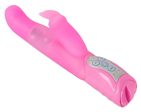 Smile Pearl Bunny Pink Rotating Silicone Intimate Massager 26cm