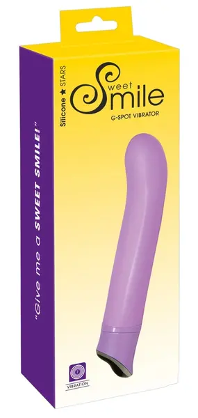 Sweet Smile Easy Violet Silicone Massager 22cm, 7 Vibration Modes, White