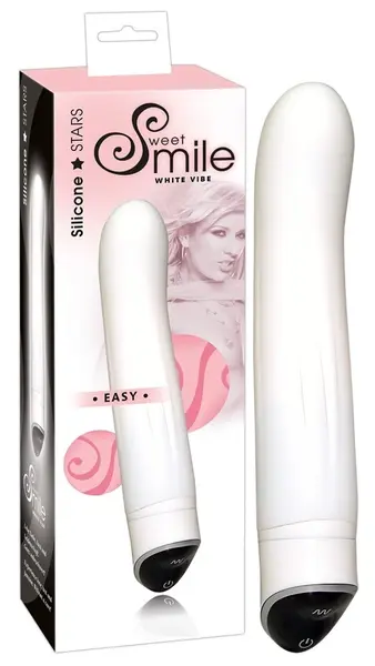 Sweet Smile Easy White Intimate Massager 7-Speed Silicone 22cm