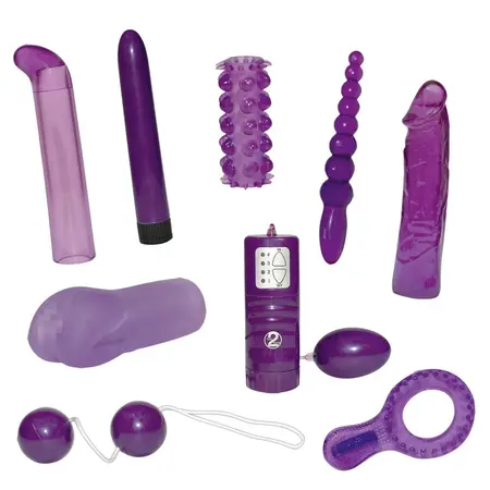 You2Toys Purple Sensation 9-Piece Vibrating Toy Set ABS TPE PVC
