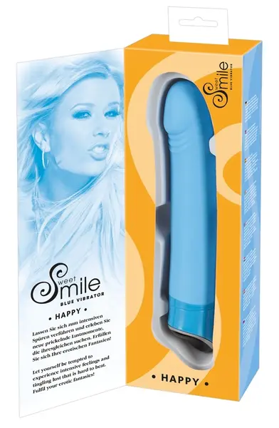 Smile Happy Blue Intimate Massager with 7 Vibration Modes