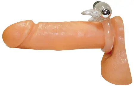 Silver Bird Intimate Ring with Vibrating System, Transparent, 2.5 cm