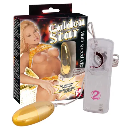 You2Toys Golden Star višebrzinski intimni vibracioni metak zlatni 6cm