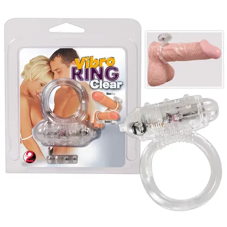 You2Toys Vibro Ring Clear Silicone Stretchable Intimate System 3cm