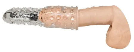 You2Toys Vibrating Extension Sleeve Transparent 17cm Adjustable Power