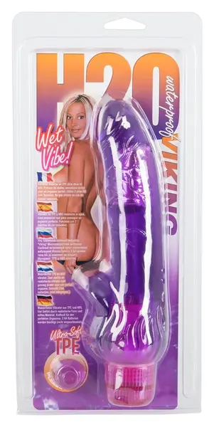 H2O Viking Wet Vibe intimna mašina ljubičasta 23cm TPE podesiva snaga