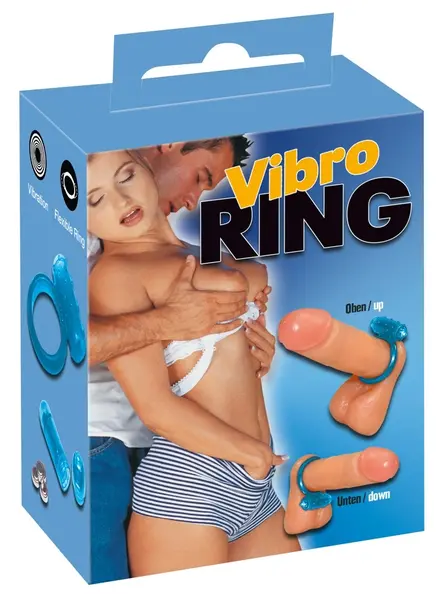 You2Toys plavi intimni prsten sa uklonjivim vibracionim modulom 3cm