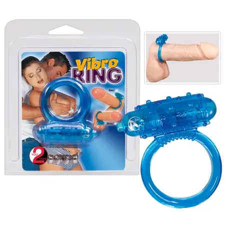 You2Toys plavi intimni prsten sa uklonjivim vibracionim modulom 3cm