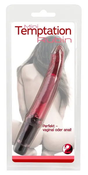 You2Toys Temptation Ruby Vibrator - Multi-Speed, 16.5 cm, Red