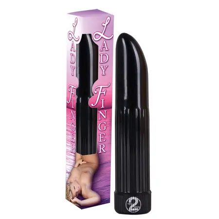You2Toys Lady Finger Black Kompaktni Vibrirajući Uređaj 13cm ABS