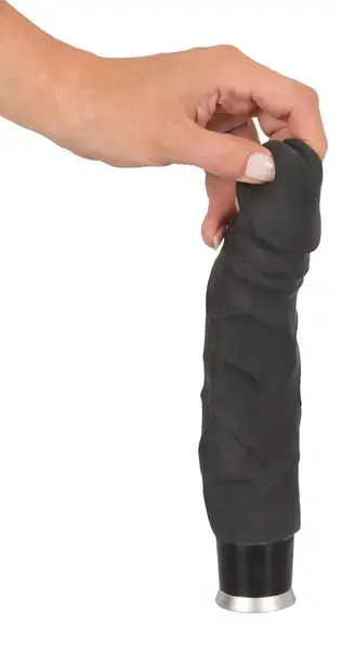 Nature Skin Big Vibe Black Fleksibilni Vibrirajući Model 23cm TPR
