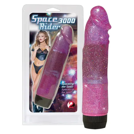 You2Toys Space Rider 3000 Vibrating Device Pink Glitter 18.5 cm