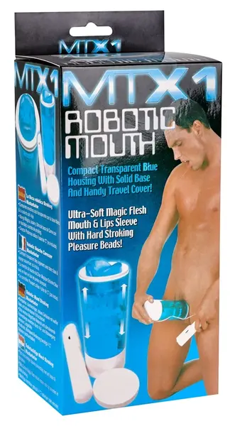 You2Toys Intimate Stimulation Machine Blue, Adjustable Power, 21 cm