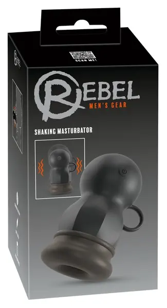 Rebel Intimate Shaking Device Model 24147 - 3-Speed, Rechargeable, Black