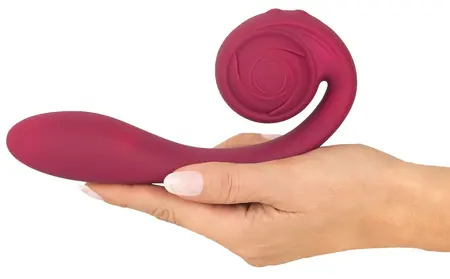 Rosenrot Rose Savtljivi Dvomotorni Fleksibilni Intimni Masažer Roze 20cm