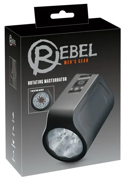 Rebel Rotirajući Intimni Uređaj 7 Načina Vodootporan Crni 12.2 cm