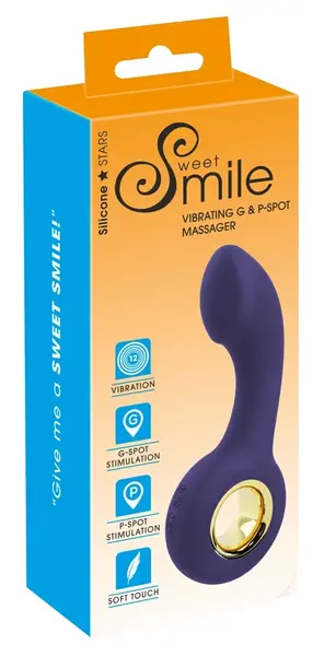 Sweet Smile G&P-Spot Flexible Vibrator 12 Modes Black 13.7 cm