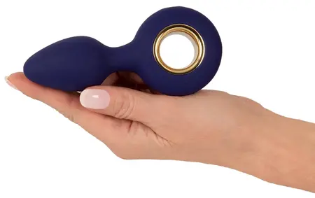 Sweet Smile Intimate Vibrating Plug 12 Modes Black 12.6 cm