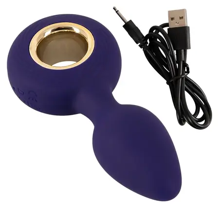 Sweet Smile Intimate Vibrating Plug 12 Modes Black 12.6 cm