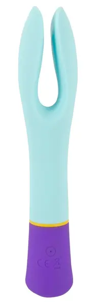 bunt. Double Vibrator Colour Block 18.2 cm Soft Touch Waterproof