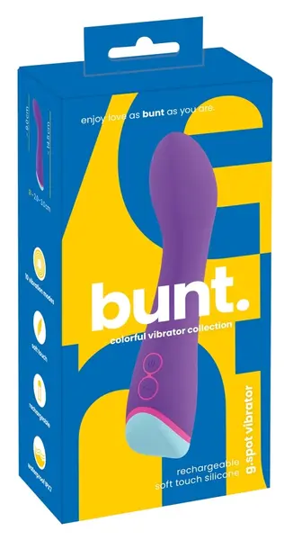 bunt. G-Spot Curve Vibrator Color-Blocking, 14.5cm, USB