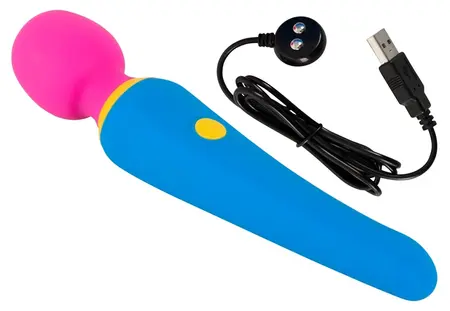 bunt. Colour-Block Wand Massager, 10 Modes, Rechargeable, 19.7 cm