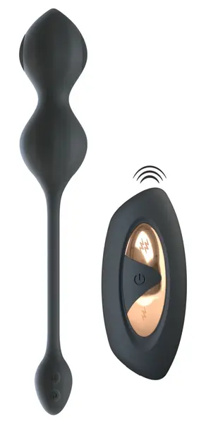 XOUXOU RC E-Stim Pelvic Trainer with Remote, Silicone, 10 Modes, Black