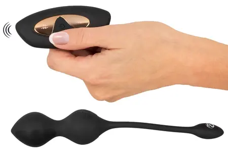 XOUXOU RC E-Stim Pelvic Trainer with Remote, Silicone, 10 Modes, Black