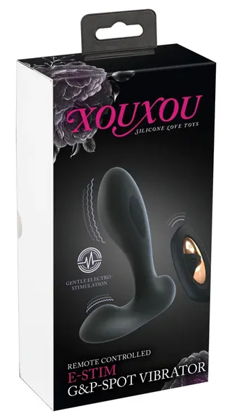 XOUXOU RC E-Stim G&P-Spot Intimni Vibrirajući Uređaj, 12.3 cm, Crna