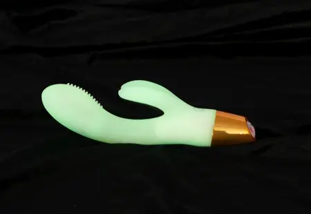 You2Toys Glow Rabbit Rechargeable Silicone Intimate Device, 19.5 cm
