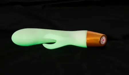 You2Toys Glow Rabbit Rechargeable Silicone Intimate Device, 19.5 cm
