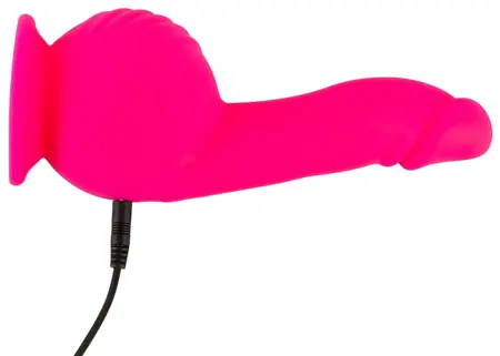 Sweet Smile Snažni Vibrator Silikon Dvostruki Motor 19cm Crni