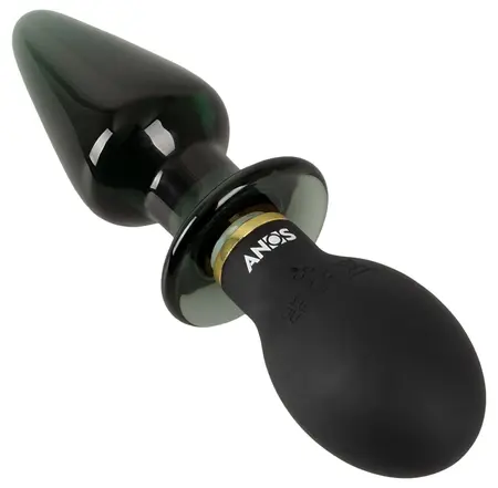 ANOS Double-Ended Intimate Machine Silicone & Glass, 10 Modes, 16.6 cm