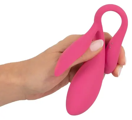 Sweet Smile RC Duplo Zadovoljstvo Intimni Vibracioni Sistem, 26cm, Roze