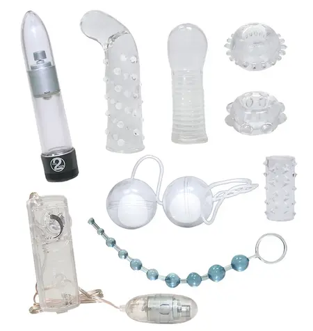 You2Toys Crystal Clear 8-Piece Transparent Intimate Toy Set