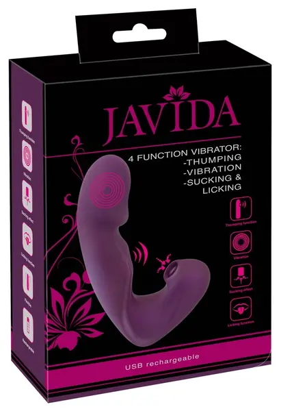 Javida 4 Funkcije Vibrator Silikon Više-Režimski Intimni Uređaj 18cm
