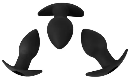 Black Velvets Analni Training Set Silikonskih Čepova sa 10-Režimskim Vibracionim Sistemom