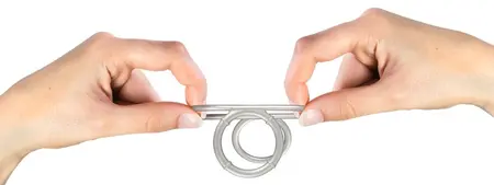 You2Toys Metalik Trostruki Silikonski Intimni Set Prstenova za Podršku, Srebrni, Fleksibilni