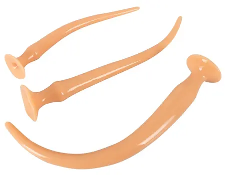 You2Toys Super Long Flexible Plug Set Flesh 3 Sizes PVC System