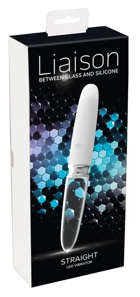 Liaison Straight LED Dual-Ended Glass & Silicone Intimate Massager 17.7cm