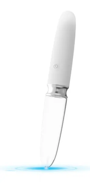 Liaison Straight LED Dual-Ended Glass & Silicone Intimate Massager 17.7cm