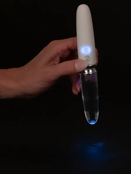 Liaison Straight LED Dual-Ended Glass & Silicone Intimate Massager 17.7cm