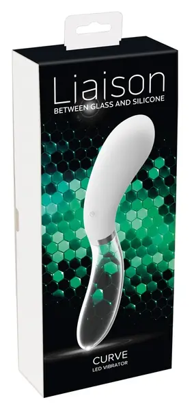 Liaison Curve LED Dual-End Glass & Silicone Massager 20.5cm