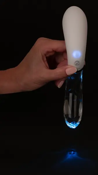 Liaison Curve LED Dual-End Glass & Silicone Massager 20.5cm