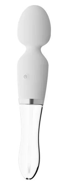 Liaison Wand LED Dual-Ended Glass & Silicone Massager 21.5cm Rechargeable